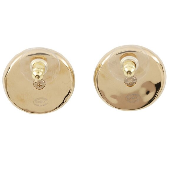 CHANEL CC Logo Faux Pearl Earrings Gold Plated/Faux Pearl - Picture 3 of 11